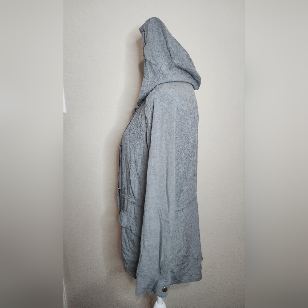 Gray Full Zip Light Jacket Medium - image 5